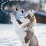 Náramek s nekonečným symbolem a přívěskem tlapky se zirkony