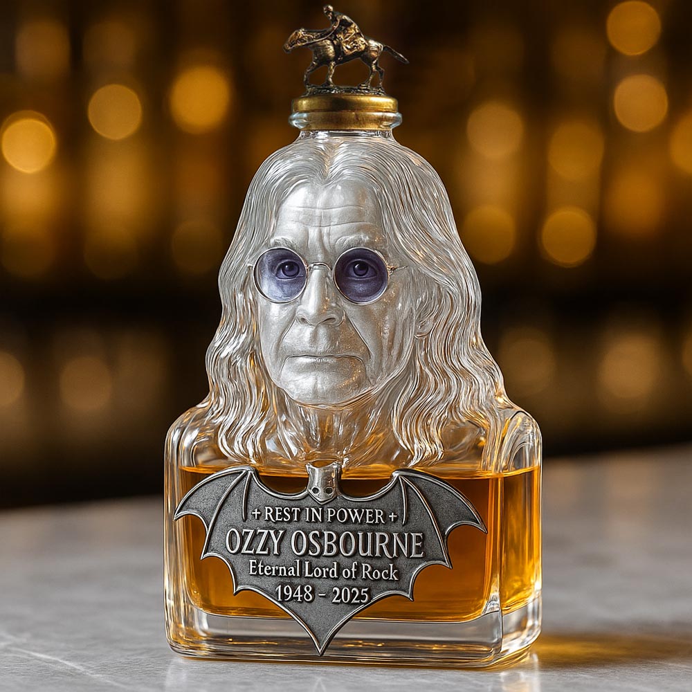 Láhev na whisky – Ozzy Osbourne sklo
