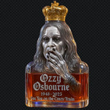 Ozzy Uvidíme se na bláznivém vlaku Whisky láhev
