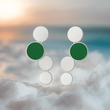 Oceane | Zlaté náušnice s tyrkysovými akcemi