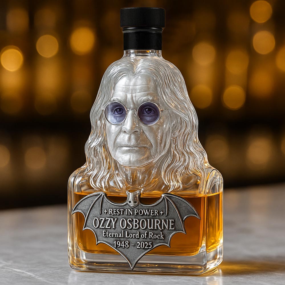 Láhev na whisky – Ozzy Osbourne sklo