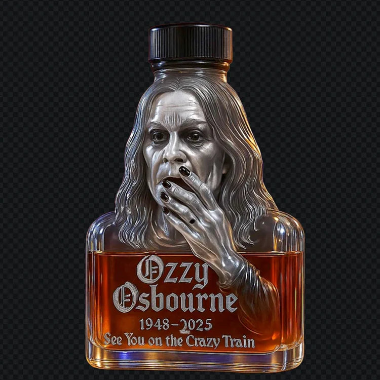 Ozzy Uvidíme se na bláznivém vlaku Whisky láhev