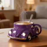 BETLEBREW | Fialový hrnek s motivem auta