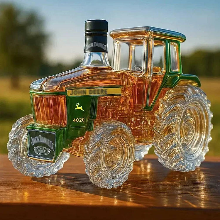 4020 Traktor Skleněná Whisky Láhev