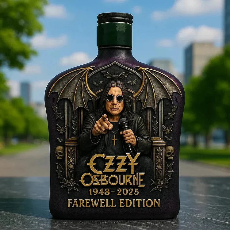 Limitovaná edice lahví whisky Ozzy Osbourne Embossed Glass - 5