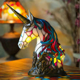 Jednorožec – Lampa ve vitrážích (jednorožec)