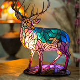 Lampa na pláži s motivem jelena